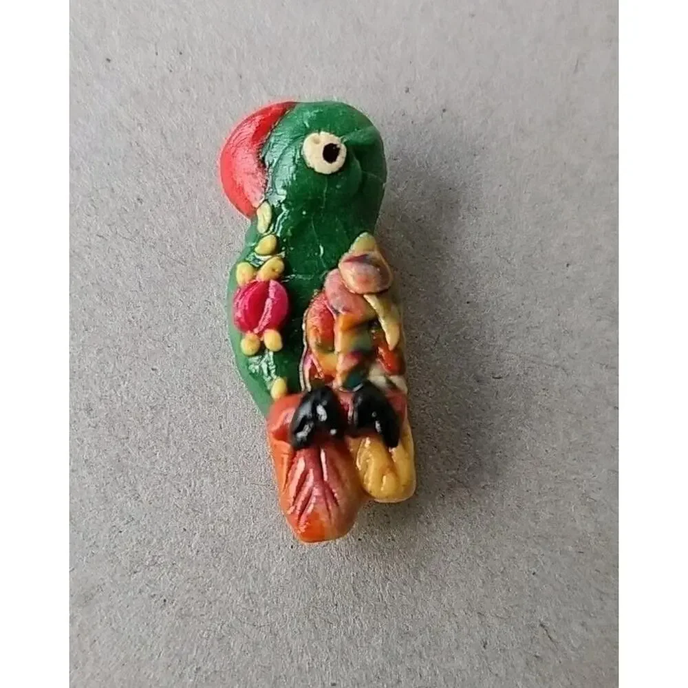 Vintage 1950s Kitsch 3D Animal Brooches Mid Century Novelty Pins Handmade